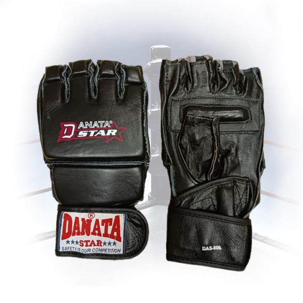 Перчатки для единоборств Danata star, XL, Натуральная кожа, черный по ...
