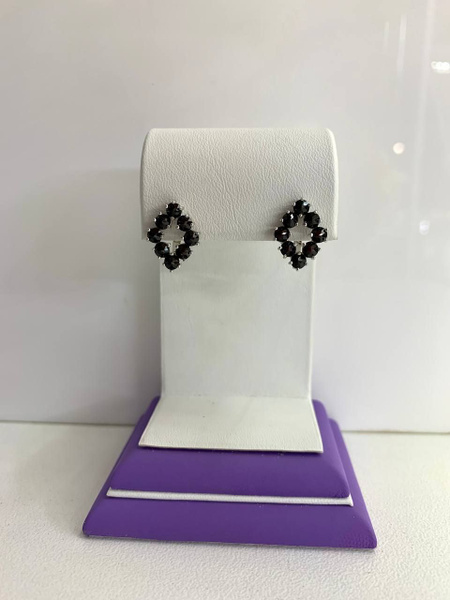 ROYAL GARNETS Серьги ювелирные Серебро родированное 925 пробы - купить ...