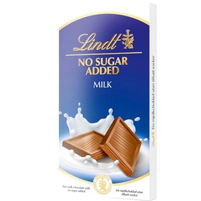 Молочный шоколад Lindt NO SUGAR ADDED Milk Chocolate без сахара 100 г ...