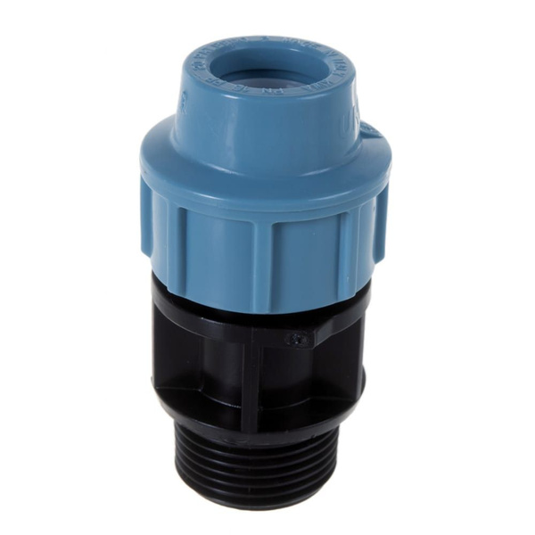 Муфта прямая соединительная ПНД 25 х 1" НР Unidelta, UNIDELTA1003025004 ...