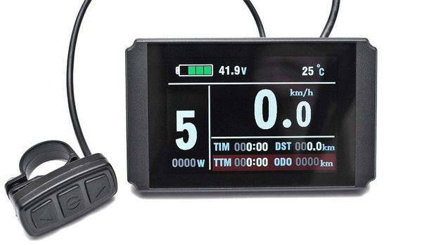 Велокомпьютер для электровелосипеда LCD8H (24V/36V/48V) - купить с ...