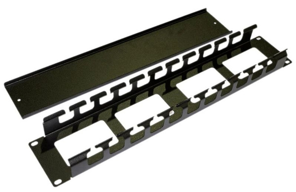 Кабельный органайзер Hyperline CM-2U-MLF-COV 2U шир.:19" глуб.:46.5мм ...