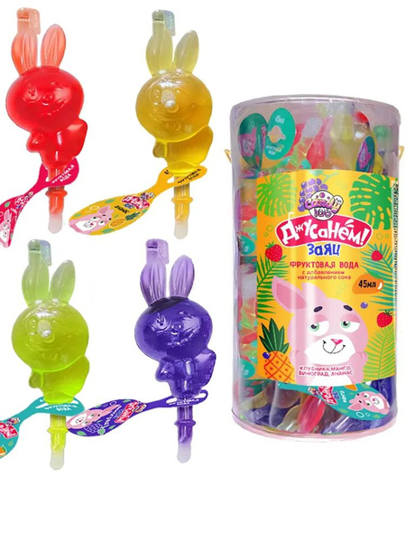 Фруктовая вода "Джусанём! Заяц" ассорти 48 штук по 45 мл - купить с ...
