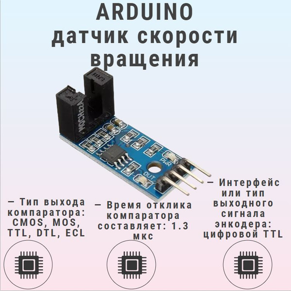 ARDUINO датчик скорости вращения на LM393 - купить с доставкой по ...