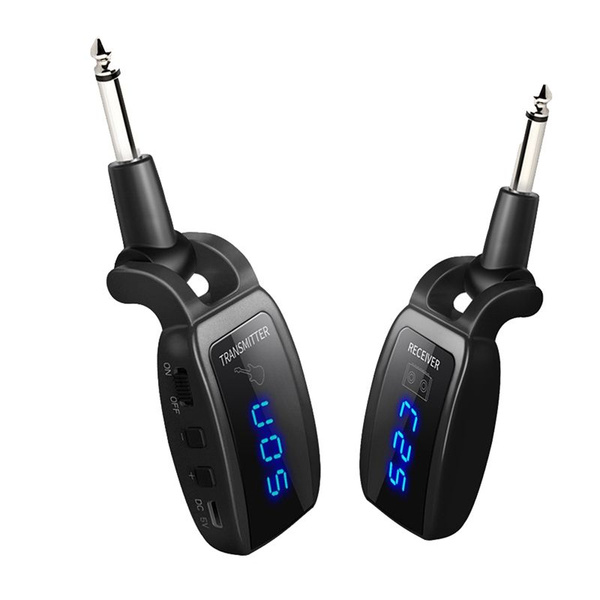 Беспроводная гитарная система USB перезаряжаемый светодиодный экран UHF ...