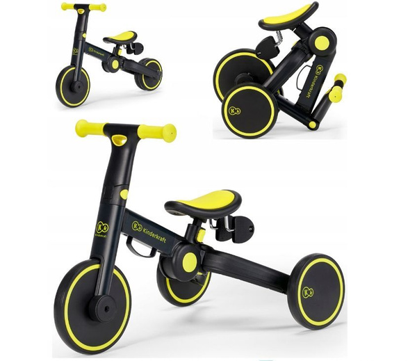 Складной трехколесный велосипед 3в1 Kinderkraft 4TRIKE , черный ...