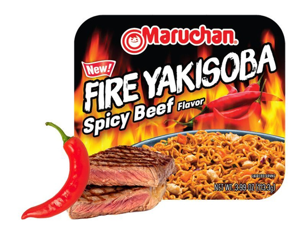 Maruchan Yakisoba HOT Spicy Beef flavor Лапша быстрого приготовления ...