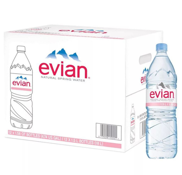 Evian Вода Минеральная Негазированная 12шт - купить с доставкой по ...
