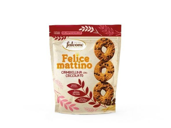 Печенье сдобное Falcone "Felice Mattino" с шоколадной крошкой, 500 г ...