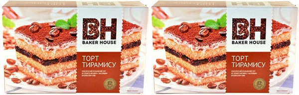 Торт Baker House Тирамису бисквитный, комплект: 2 упаковки по 350 г ...