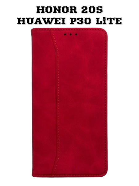 Чехол-книжка для Huawei Honor 20S/20 Lite 2020/P30 Lite, Красный купить ...