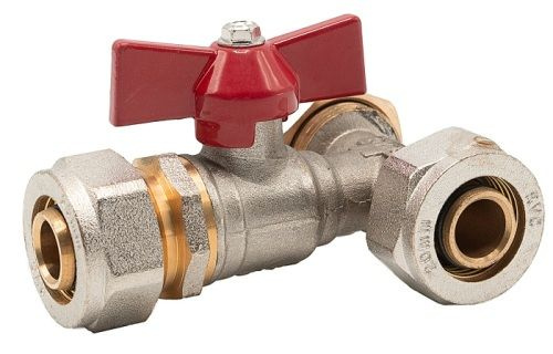 Кран для металлопластиковых труб тройник 20 х 20 х 20 RVC - купить по ...