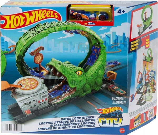 Набор Hot Wheels City Gator Loop Attack Петля Аллигатора, трековый ...