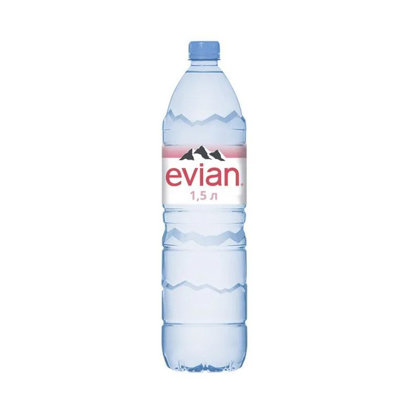 Минеральная вода Evian (Эвиан) питьевая 12 шт по 1,5 л, пэт - купить с ...