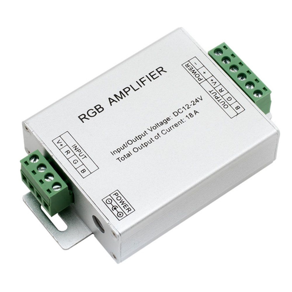 Усилитель SWG "AMP-RGB-18A" для RGB контроллеров, 18А, 12-24В - купить ...