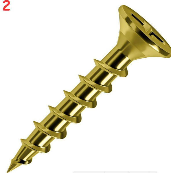Саморезы для дерева оцинкованные 3.5x55, на вес (около 379 шт./кг) (2 ...