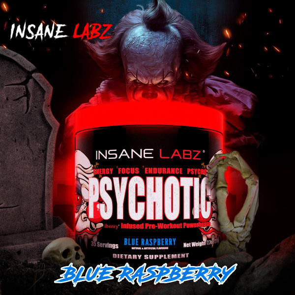 Предтренировочный комплекс Психотик (Голубика), Psychotic купить на ...
