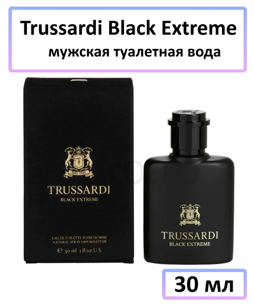 Trussardi Black Extreme Мужская 30 мл купить на OZON по низкой цене ...