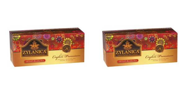 Zylanica Чай черный "Ceylon Premium Collection", 25 пакетиков х 2 гр, 2 ...