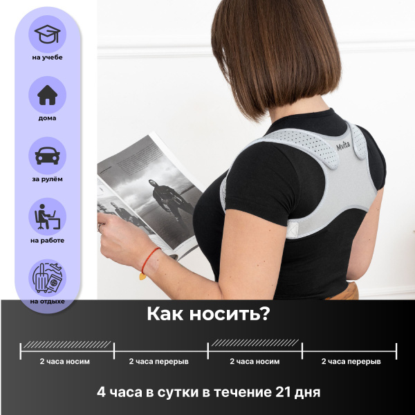 Корсет для осанки грудной - корсет для спины, корректор осанки для ...