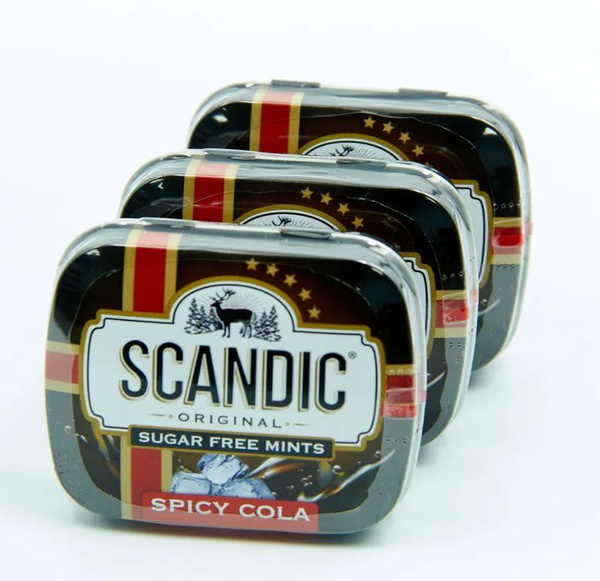 Конфеты Scandic без сахара со вкусом Кола, 3 упаковки - купить с ...