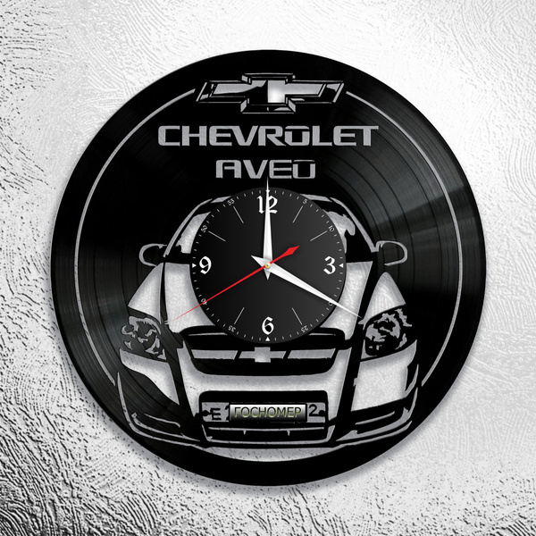 Настенные часы с изображением Chevrolet Aveo, Шевроле Авео, Овечка ...