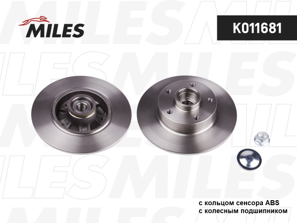 Диск тормозной задний c подшипником RENAULT MEGANE III/FLUENCE - купить ...