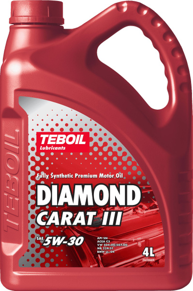 Масло моторное TEBOIL diamond carat iii 5w-30 5W-30 Синтетическое 4 л ...