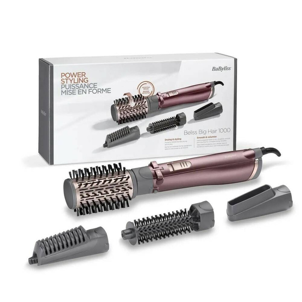 Фен щетка для волос с вращением BaByliss AS960E стайлер с насадками ...