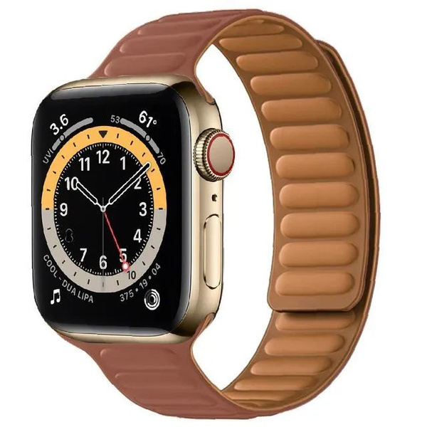 Премиум кожаный ремешок на магнитной застежке для Apple Watch Series 1 ...