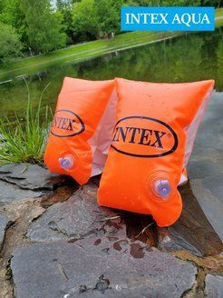 Нарукавники для плавания детские 6-12 лет intex надувные купить c ...