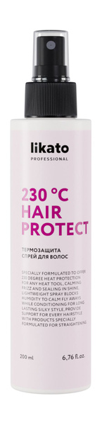 Термозащитный спрей для волос / Likato Professional 230C Hair Protect ...