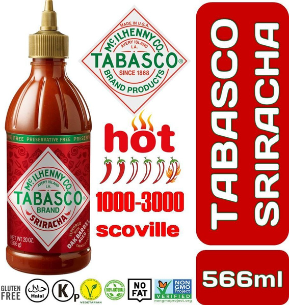TABASSCO Соус Шрирача 566мл перечный Чили Sriracha Pepper Sauce ...
