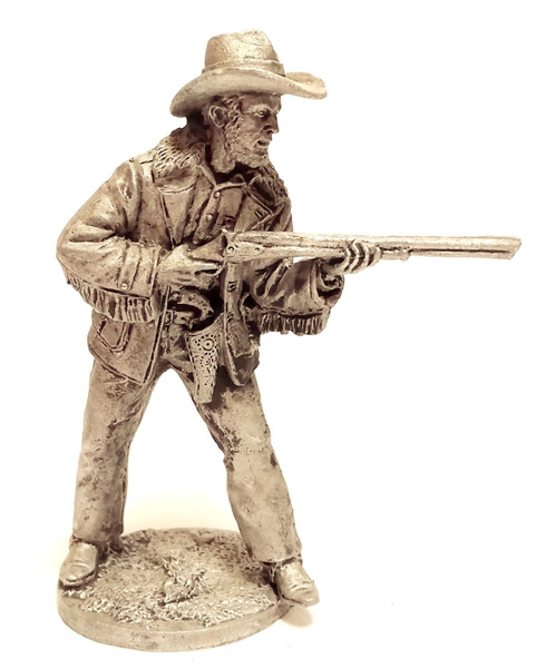 Фигурка Ковбой с двухстволкой олово - купить с доставкой по выгодным ...