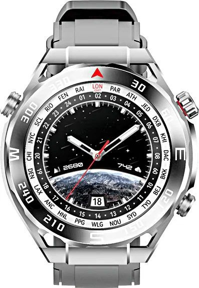 Умные часы Ultra, 2025 RU, последняя версия, 47mm, черный, темно-синий ...