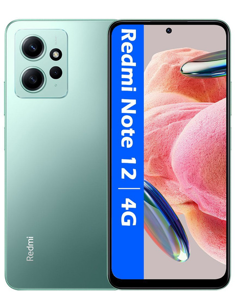 Смартфон Xiaomi Redmi Note 12 128 ГБ 6 ГБ Зеленый OLED/AMOLED 2 SIM ...