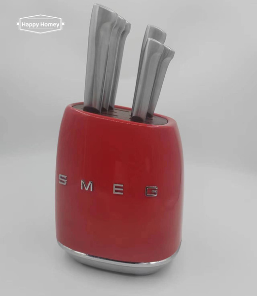 Набор кухонных ножей Smeg, Нержавеющая сталь купить по низкой цене с ...