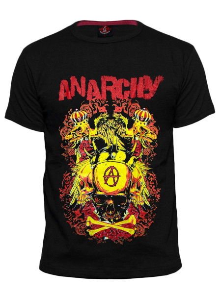 Футболка RockMerch, размер 54, цвет черный, 100% хлопок - купить по ...