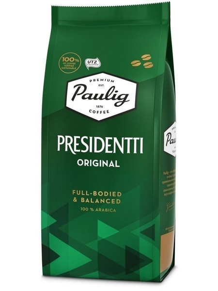 Кофе в зернах Paulig Presidentti Original 250 г - купить с доставкой по ...