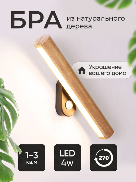 Бра дерево купить по выгодным ценам в интернет-магазине OZON (1084702950)