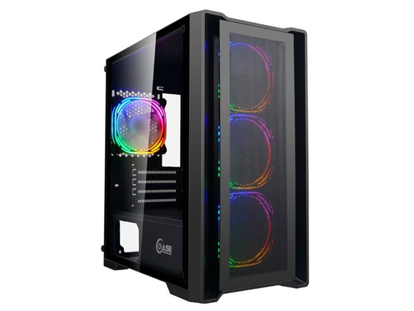 Powercase Компьютерный корпус Alisio Micro X4B mATX без БП Black CAMIB ...