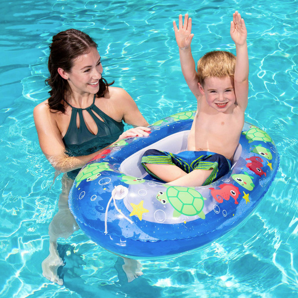 Детская надувная лодка Bestway 34037 Kiddie Raft 102*69 см, синяя ...