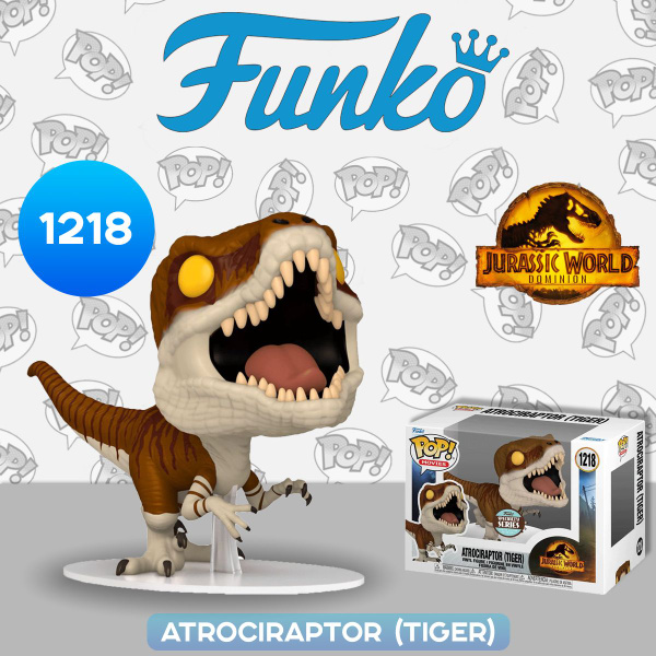 Фигурка Funko POP! Movies Jurassic World Dominion Atrociraptor (Tiger ...