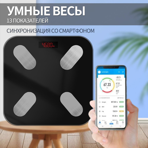 Напольные весы Весы, черно-серый купить по низкой цене с доставкой в ...