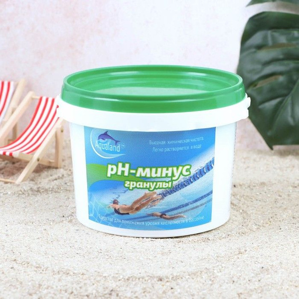 Регулятор pH-минус Aqualand для бассейнов, гранулы, 1 кг - купить с ...