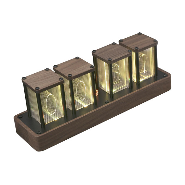 Nixie Tube цифровые часы настольные вакуумные электронные 21,6смх6смх7 ...