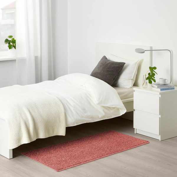 Ковер IKEA ИКЕА АЛЛЕРСЛЕВ, светлый коричнево-красный, 1.2 х 0.57 м ...