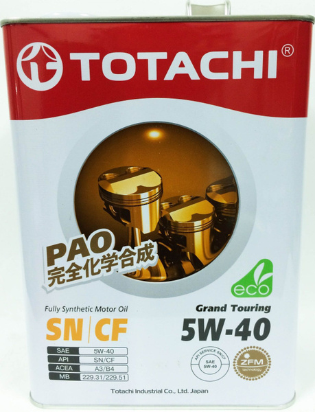 Масло моторное TOTACHI 5W-40 Синтетическое - купить в интернет-магазине ...