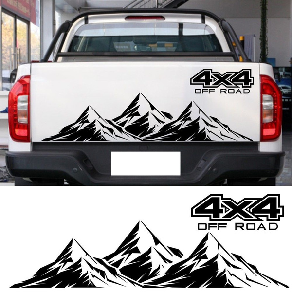 Черная 4X4 Внедорожная Горная Графическая Наклейка С Надписью 4X4 Для ...