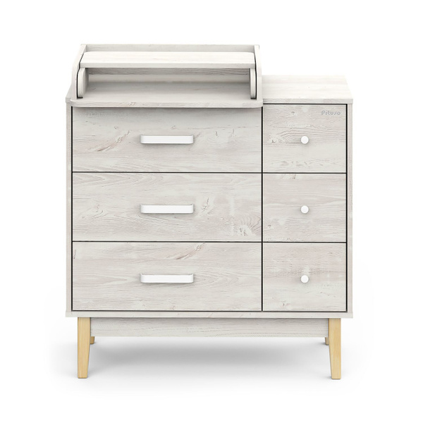 Комод со съемным раскладным пеленальным столиком Pituso Vintage Premium ...